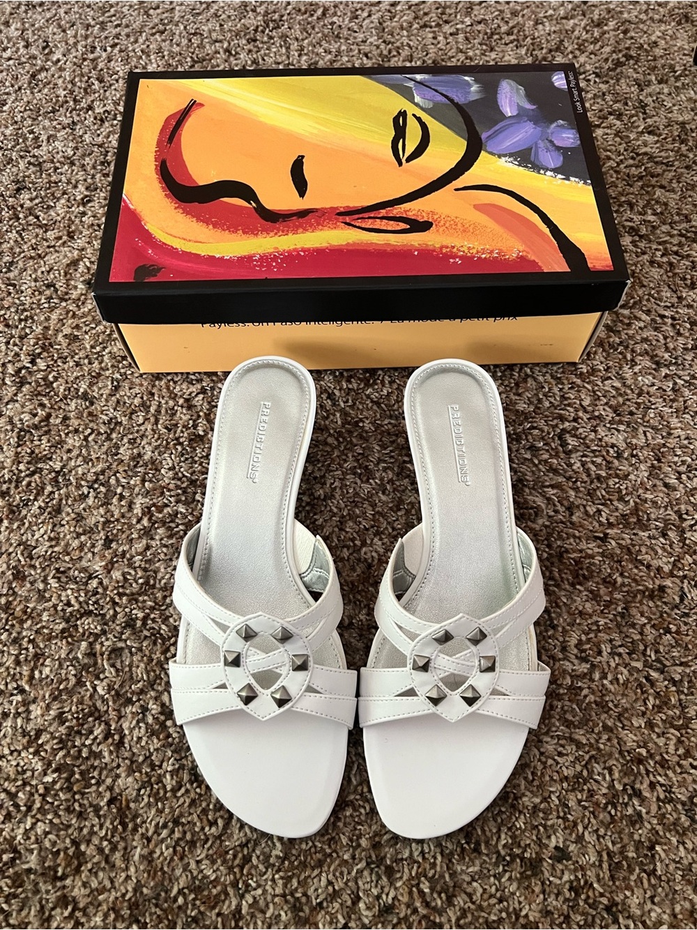 Vintage Y2K kitten heel sandals